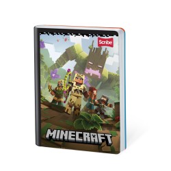 Cuaderno Cosido Minecraft 100 Hojas Cuadriculado Scribe