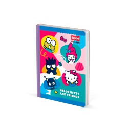 Cuaderno Cosido Hello Kitty And Friends 100 Hojas Cuadriculado M+S Scribe