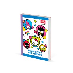 Cuaderno Cosido Hello Kitty And Friends 100 Hojas Cuadriculado M+S Scribe