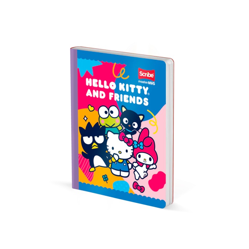 Cuaderno Cosido Hello Kitty And Friends 100 Hojas Cuadriculado M+S Scribe